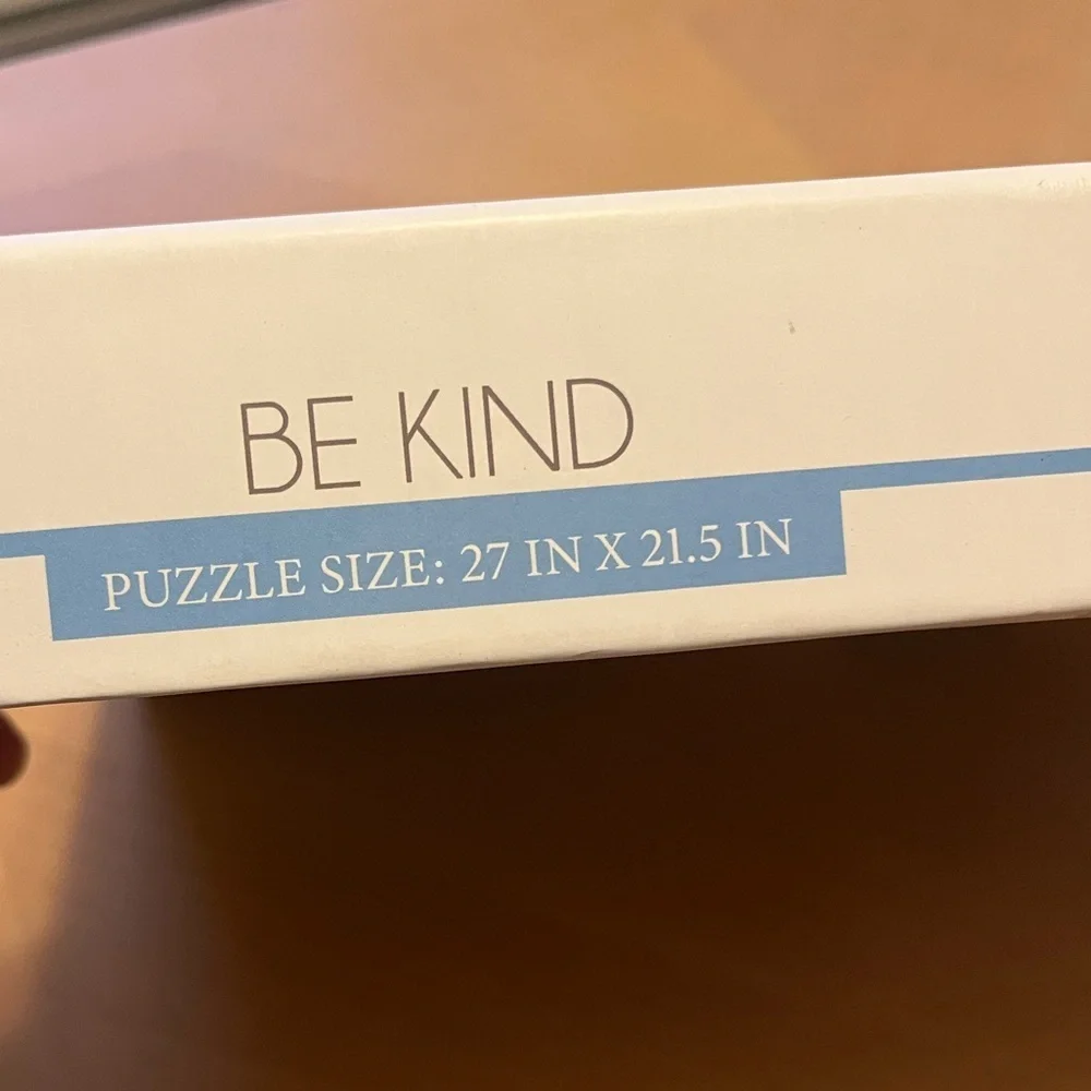 NEW Be Kind Puzzle 1000 Piece Multicolor Jigsaw Puzzle Sealed Puzzle Piece Bag